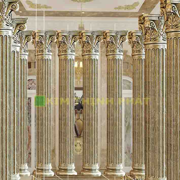 Mẫu cột tròn đá marble
