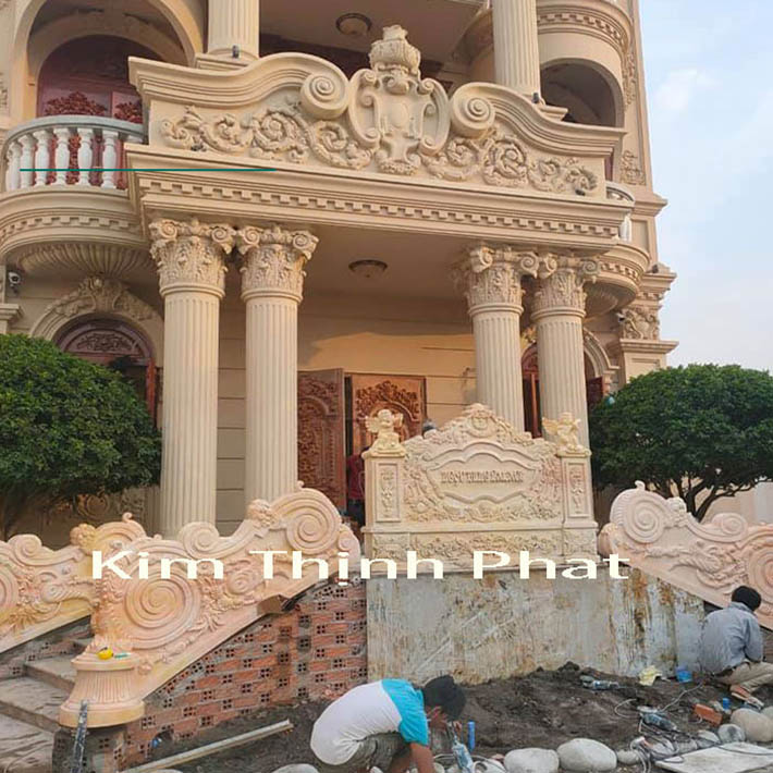 Mặt tiền đá marble